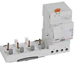 Bloc différentiel adaptable DX3 4P 400V~ - 63A - typeF 30mA - pour disj 1,5 module/pôle