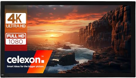 celexon Toile Frontale Mobile Expert Plein air 95 | 203x127 cm 16:10 | 4K Full HD | Toile de Remplacement ou Changement pour Écran de Projection sur Cadre Pliable Mobile Expert
