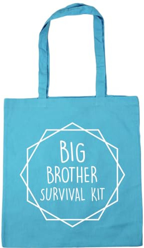Hippowarehouse Big brother Survival Kit kit Tote Shopping Gym Beach Bag 42cm x38cm, 10 litres
