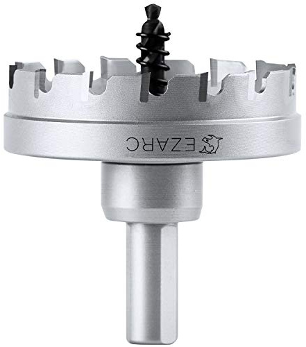 Coronas Perforadoras, EZARC Sierra de Corona Broca Circular de Carburo, Perforar en Metal y Inoxidable, Grado industrial 75mm