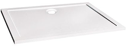 ONDÉE - Receveur de douche BULL à poser extra-plat - Largeur 90 x Longueur 120 x Hauteur 4 cm - Résine polyester à forte densité de charges minérales et de fibre de verre longues - Livré sans bonde