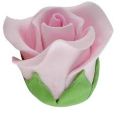 COXIMUS backen und mehr Feinzuckerrosen rosa klein 28mm 12 Stck | Zuckerblumen zur Dekoration von Kuchen und Torten