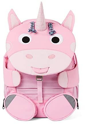 Affenzahn Großer Freund - Kindergartenrucksack für 3-5 Jährige Kinder im Kindergarten und Kinderrucksack für die Kita, Einhorn - Pink