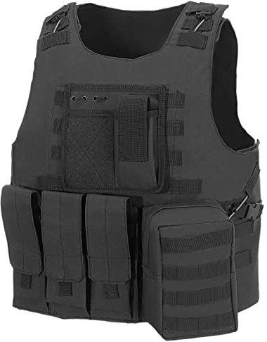 Lixada Taktische Weste Outdoor Schutzweste Molle Weste Modular Gear Carrier Einstellbares Training Gaming Paintball Assault Weste Kampftraining