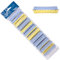 PONIK'S PROFESSIONAL - Juego de rulos de ondas permanentes, rulos para ondulación permanente, 12 unidades, rulos permanentes de 22 mm, pequeños rulos fríos con lengüetas de goma redondas - Azul