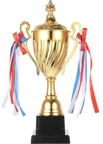 NUOBESTY 32,5 CM Gold Award Trofeo Coppe Primo Posto Vincitore Premio Trofei Medaglie di Metallo per Grandi Spelling Bee Competizioni Premi Gioco di Basket
