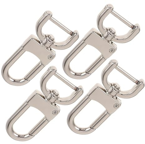 Milisten 4er Set Gepäckschnalle Metall Ersatzschnalle für Taschen Gurte | Metall Schnallen als Ersatz für Taschenriemen und Gepäckgurte, ideal für Reparatur, DIY Taschen und Zubehör Projekte