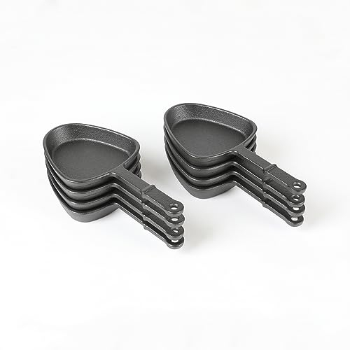 HAWOK Pre-seasoned Triangle Shape Mini Raclette Grill Pans, Barbecue Cheese Melt Pans, Mini Grill Cheese Pans, Raclette Dishes(8 pcs)