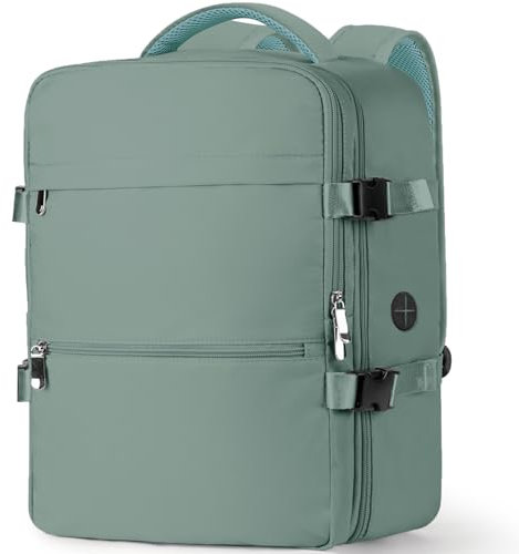 WOUIYO für Easyjet Handgepäck 45x36x20 Rucksack Handgepäck Flugzeug Reiserucksack 15.6 Zoll Laptop Backpack mit USB-Loch, Reisetasche Cabin Bag Business Arbeit für Herren Damen