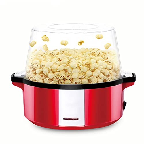 XNZJHPP Popcorn Maker 700W Hot Air Electric Popper Machine,Healthy & Fat-Free,Tasty Popcorn in Under 3 Minutes,Movie Night Treat,Stylishly Retro Portable
