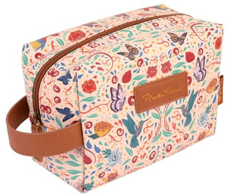 Grupo Erik Kosmetiktasche Klein Frida Kahlo - Vielfältige Kulturtasche - Wasserdichter Kulturbeutel - Praktische Waschtasche Damen