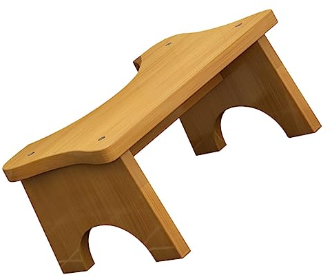 SEWOART Holzhocker Für Wc Kleiner Fußhocker Toilettensitz-tritthocker Fußstütze Für Junge Mädchen Langlebiges Material Kompakter Standhocker Leicht Beweglich Für Badezimmer