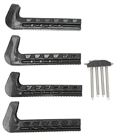 QANYEGN 2 Paar Schlittschuhschoner, Verstellbare Schlittschuhschoner, Schlittschuhschoner Für Hockey-Schlittschuhe, Eiskunstlauf-Schlittschuhe(Schwarz)