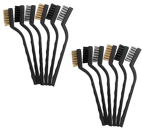 BELLIFFY 12pièces Brosse Métallique Anti-rayures Pour Disques Vinyles Brosse Antistatique Facile à Manipuler Pour Nettoyage
