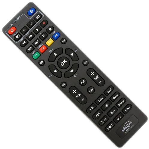 DigiQuest - Telecomando originale per Q10, Q20, Q30, TI9, funziona ergonomica su DigiQuest, tasti programmabili e 2 in 1 per TV TLC127