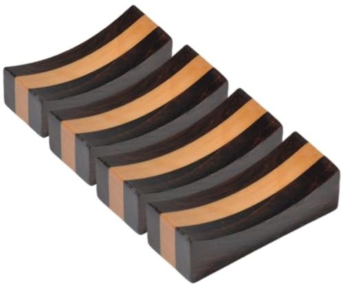 MAGICLULU Porte-Baguettes en Bois 4 Pièces Repose-Couverts Multifonctionnel Élégant Décoration De Table Cuisine Japonaise
