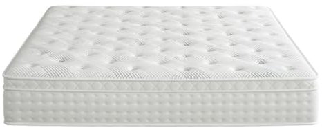 Comfy Queen-Size-Hybrid-Matratze aus Memory-Schaum mit Taschenfederunterstützung, 30 cm dick, 135 x 200 cm