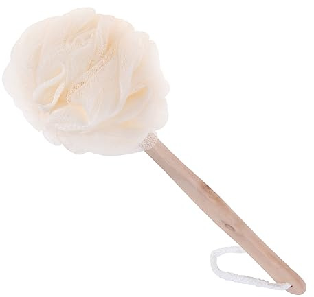 CANIGHT Badeschwammbürste Mit Langem Griff Luffa-duschbad Peeling-schrubber Rückenbürste Netz-pouf Für Männer Und Frauen