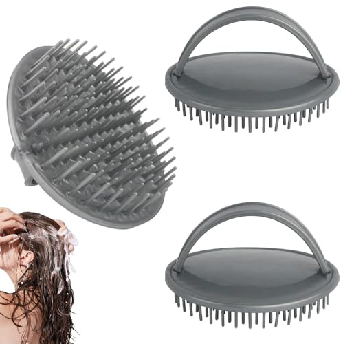 3 Pcs Scalp Brush Relaxing Scalp Massager Ergonomic Shampoo Brush Plastic Hair Massager Scalp for Salons Barbers Women Men Pets Shower Detangling Exfoliating Hair Growth