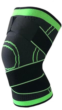 YXADGML Knee Sleeves 1Pair Knee Pads Compression KneePad Knee Braces For Support Sports Safety Volleyball Gym Sport Brace Protector(Green,XL)