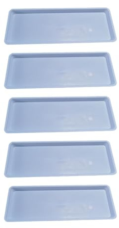 Baoblaze Plateaux de Soucoupe de jardinière 5X Plateau en Pot à Fleurs, Multifonction, Plateaux d'égouttement de Plantes, Soucoupe de Drainage des Plantes pour, Bleu