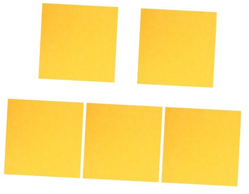 5pcs Yellow Felt Soundproofing Panel for Ktv and Dance Rooms | Self Adhesive Installation, Simple Versatile Style, Nrc Insulation Wall Board, Easy Setup