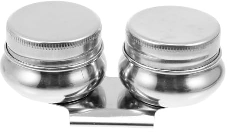 BUTIFULSIC Pentola per Lavaggio Pennelli Coperchio in Acciaio Inox Resistente Contenitore Doppio per Miscelazione Colori ad Acquerello e Pittura a Olio Portatile per Scuole e Uso Domestico