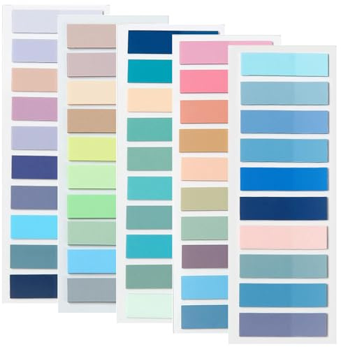 1000 Tiras Adhesivas De Colores Como Marcadores De Página, Notas Adhesivas Y Separadores Para La Oficina, La Escuela Y Los Estudios, Colores Pastel, Marcadores De Página Versátiles