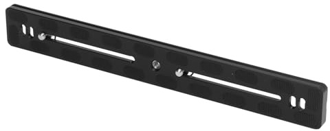 30cm Quick Release Rail Sliding Plate Aluminum Alloy DSLR Camera Quick Release Plate with 1/4in 3/8in Screw Hole for Arca Mount Standard Tripod Camera Sliders