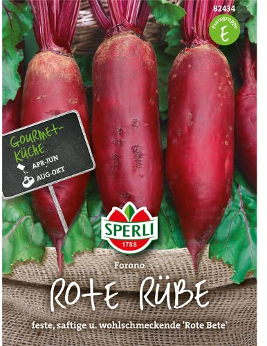 Rübensamen - Rote Rüben Forono von Sperli-Samen