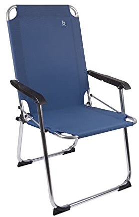 Bo-Camp Alu Campingstuhl Copa Rio Comfort Klapp Stuhl Sessel Garten Stuhl Angel blau