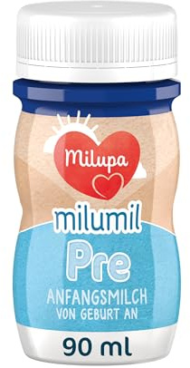 Milupa Milumil PRE – 24x90ml – trinkfertig – Anfangsmilch von Geburt an
