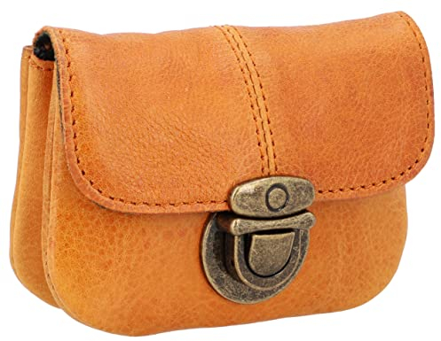 Gusti Leder Gürteltasche Chapal – Vintage Bauchtasche Damen & Herren aus Leder – Kleine Hüfttasche für Festival & Alltag – Cognac