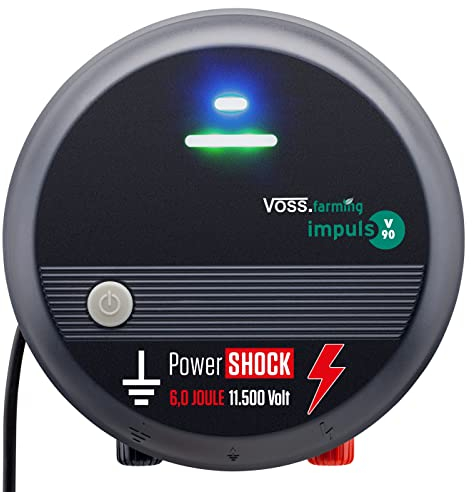 VOSS.farming 230V Weidezaungerät, 11.500V, schlagstarkes Elektrozaungerät für Weidezäune