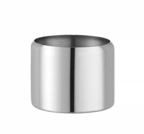 HENDI Zuckerdose, Edelstahl, ohne deckel, Geschirrspülmaschinengeeignet, ø85x(H)65, 300ml, Edelstahl