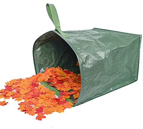 RENNICOCO Bolsas de Basura de jardín Bolsa de Hoja caduca de jardín, Recogedor de jardín para Recoger Hojas, Bolsa de Basura de jardín con Bolsa de Basura de jardín
