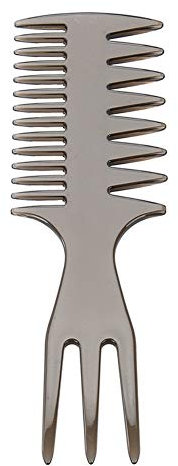 Peigne à dents larges Peigne à fourche Démêlant Peigne de douche à grandes dents pour hommes(Fork Comb)
