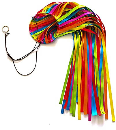 EONBES Windsack-Streamer aus Satinband, Außendekoration für Ihre Terrasse, Garten, Hof, Anlegestelle und Camper, 124 cm, WS49-XZH