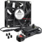 GDSTIME 120mm Fan 220v High Airflow 120 x 38mm 240V Cooling Fan with AC Plug DC 4V to 12V Adjustable Speed Control 12038 For Workstation Server Welder Cabinet PSU