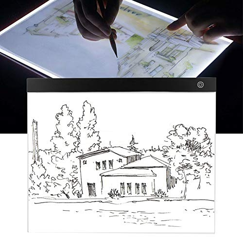 Gedourain A3 Size Led Light Box, Drawing Board for Animation Drawing, Sketch, Artistic Activities, Teaching, Professional Replication