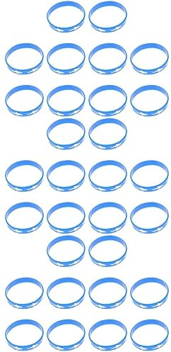 NUOBESTY Bracciale Squalo 30 Pezzi Braccialetto Di Gomma Di Squalo Squalo Festa a Tema Oggetti Di Scena Regali Braccialetto Braccialetti Braccialetto Per Le Ragazze Decorazione in Silicone