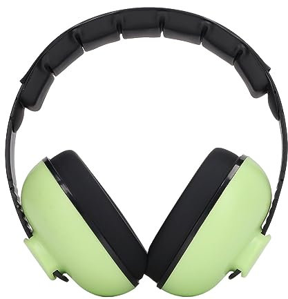 Cuffie Antirumore, Cuffie Antirumore, Cuffie Antirumore NRR 31DB, Cuffie Antirumore Pieghevoli Confortevoli, Cuffie Antirumore per Bambini, Verde