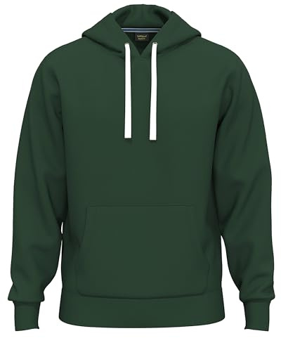 SoftSpun- Midweight Hoodies For Men Uk Pullover Hooded Sweatshirt | Ultra Soft Mens Hoodies Year-Round Tops Preshrunk Jumper Winter Warm Cotton Plain Burgandy Hoodie Men | Mens Fleece Lined Hoodie