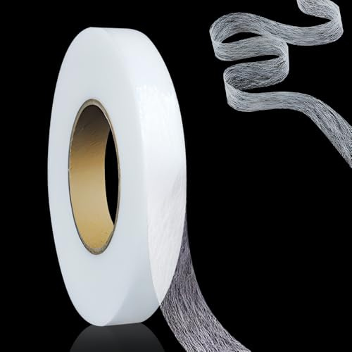 ComedyKing Saumband zum Aufbügeln, Bügelband zum Aufbügeln, Saumband Selbstklebend Bügelband Hose Kürzen Textilklebeband auf Textilien wie Hosen Gardinen Vorhänge Hochwertiges Saumfließ (1.5cm)