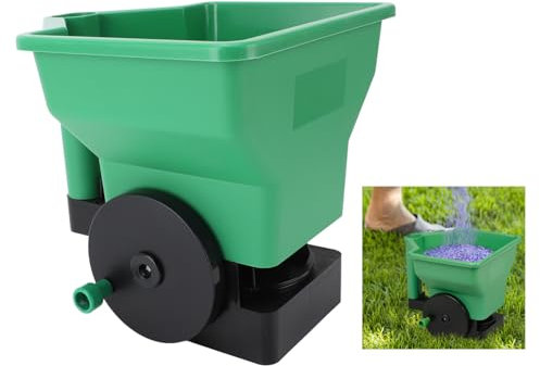 Masyrt Seed Handheld Spreader, 3L Manual Small Handy Lawn Seed Spreader - Efficient Rotary Spreader for Lawn Fertiliser - Lawn Spreader For Grass Seed, Feed and Fertiliser
