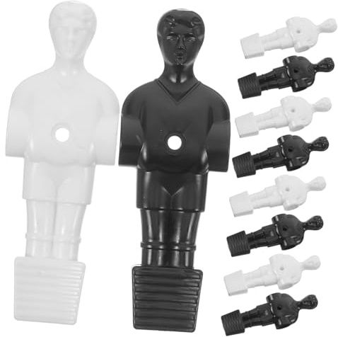 Figure Sostitutive Foosball 10 Pezzi Hips Bianco Nero
