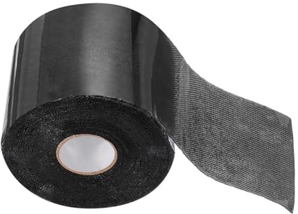 sourcing map Artificial Grass Tape 4 x 49 ft Double-Sided Carpet Artificial Turf Rolls Seam Tape Extra Strong Self-Adhesive Turf Tape for Lawn Garden Carpet Connecting Outdoor, Black