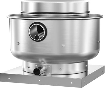 HYITCL Roof Ventilator Restaurant Hood Grease Rated Exhaust Fan Food Truck Direct Drive Centrifugal Upblast Exhaust Fan 1/6HP 800 CFM 110 Volt Single Phase Motor