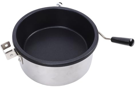 Haofy Macchina per Popcorn Premium per Piano Cottura, Macchina per Popcorn Portatile in Acciaio Inossidabile di Grande capacità per Feste per Bambini da Campeggio Elettriche a Gas