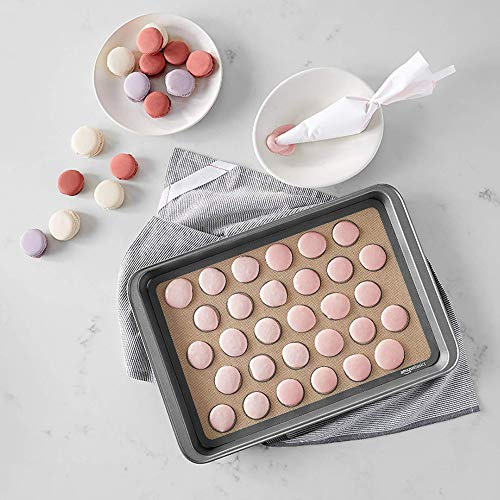 Dioche Bakmatta Non-Stick 2 St Non-Stick Värmebeständig Silikon Macaron Bakmatta Set - Perfekt för Macarons Av Samma Storlek och Mångsidig Dessertbakning - Lätt Att Rengöra och Hållbar
